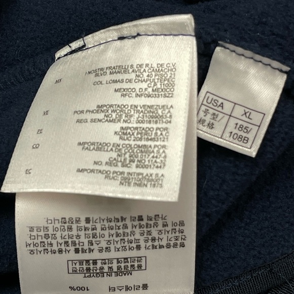 Men’s BROOKS BROTHERS 1/4 Zip Polar Fleece Pullover OLIVE GREEN & NAVY NWOT XL - Picture 6 of 7